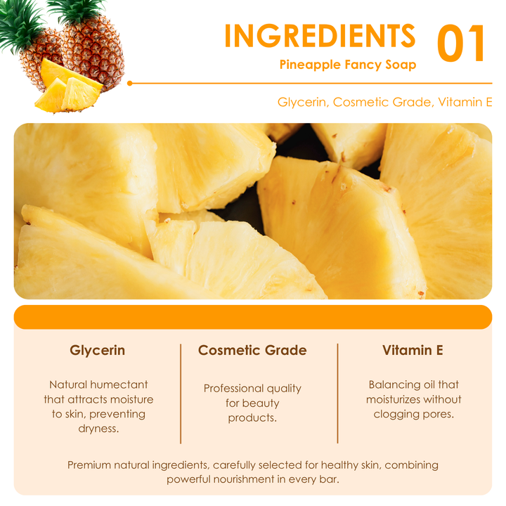 Natural Fancy Soap - Pineapple C