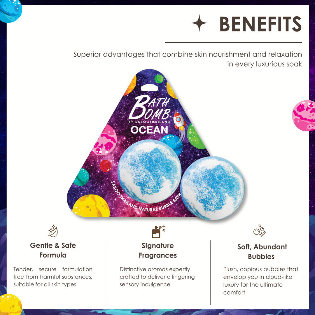 Bubble Bath Bomb - Space Package - 150g - Ocean