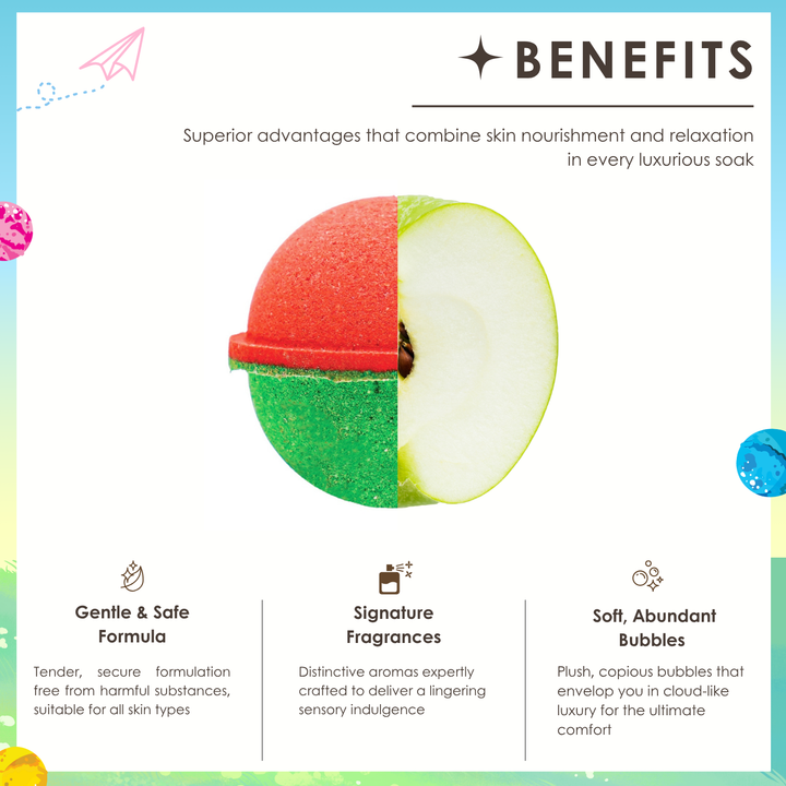 Bubble Bath Bomb - 4PCS Easter Package - 150g - Apple