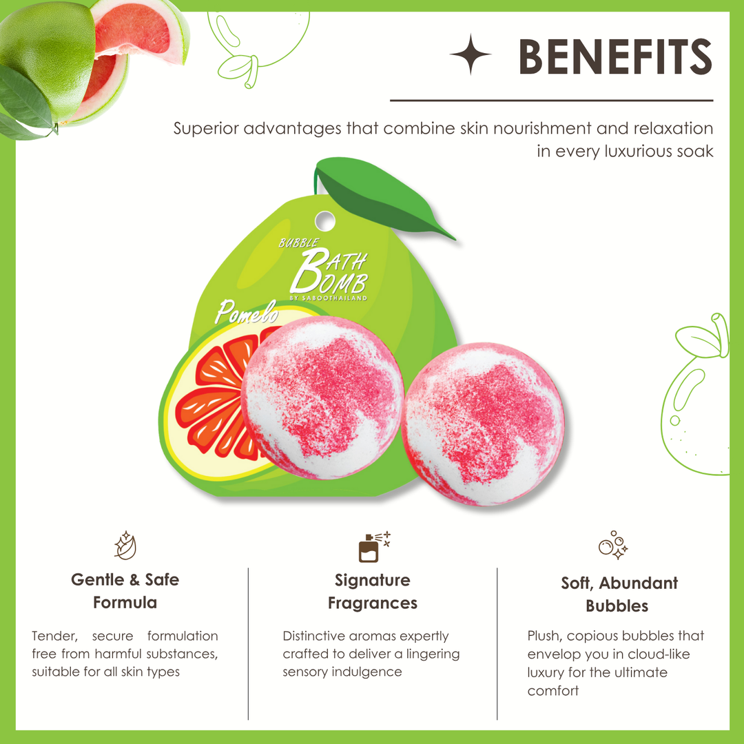 Bubble Bath Bomb - Fruit Package - 150g - Pomelo