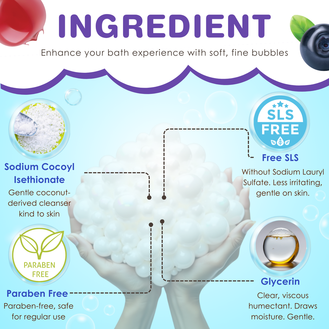 Bubble Bath Gel - 500ml - Berry Bonbon Bay