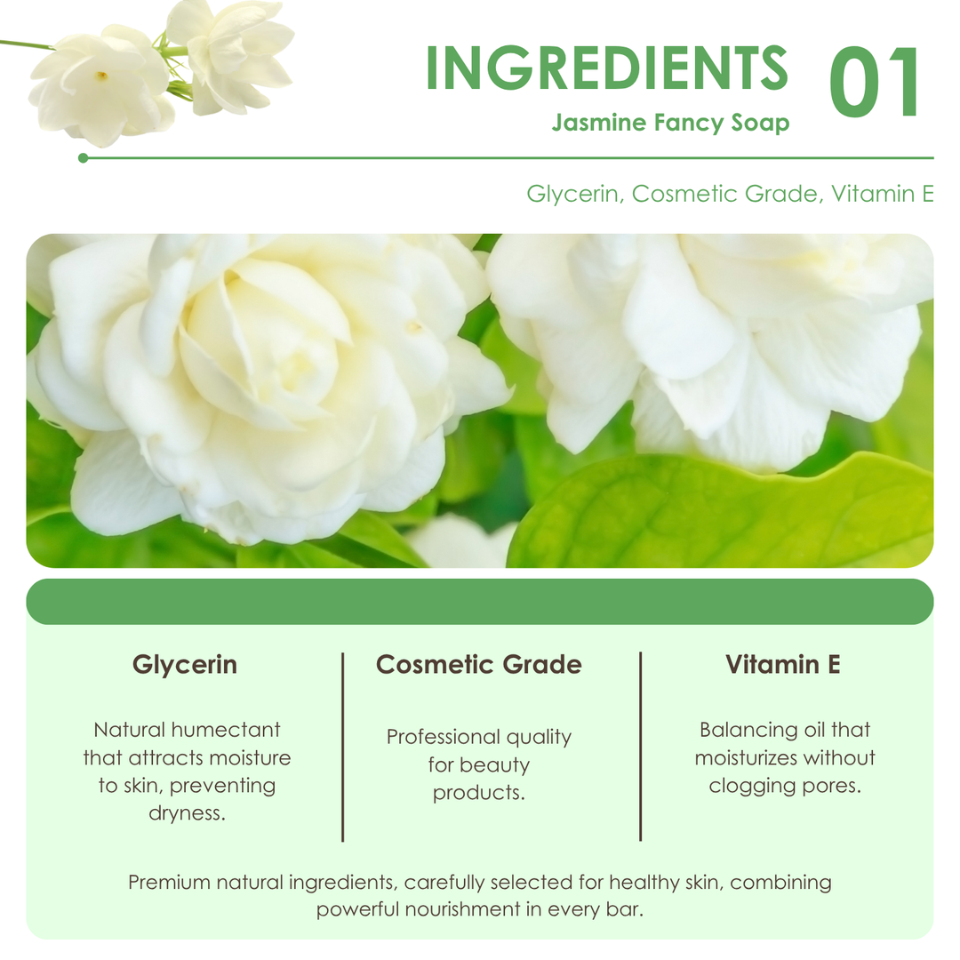 Natural Fancy Soap - 100g - Jasmine