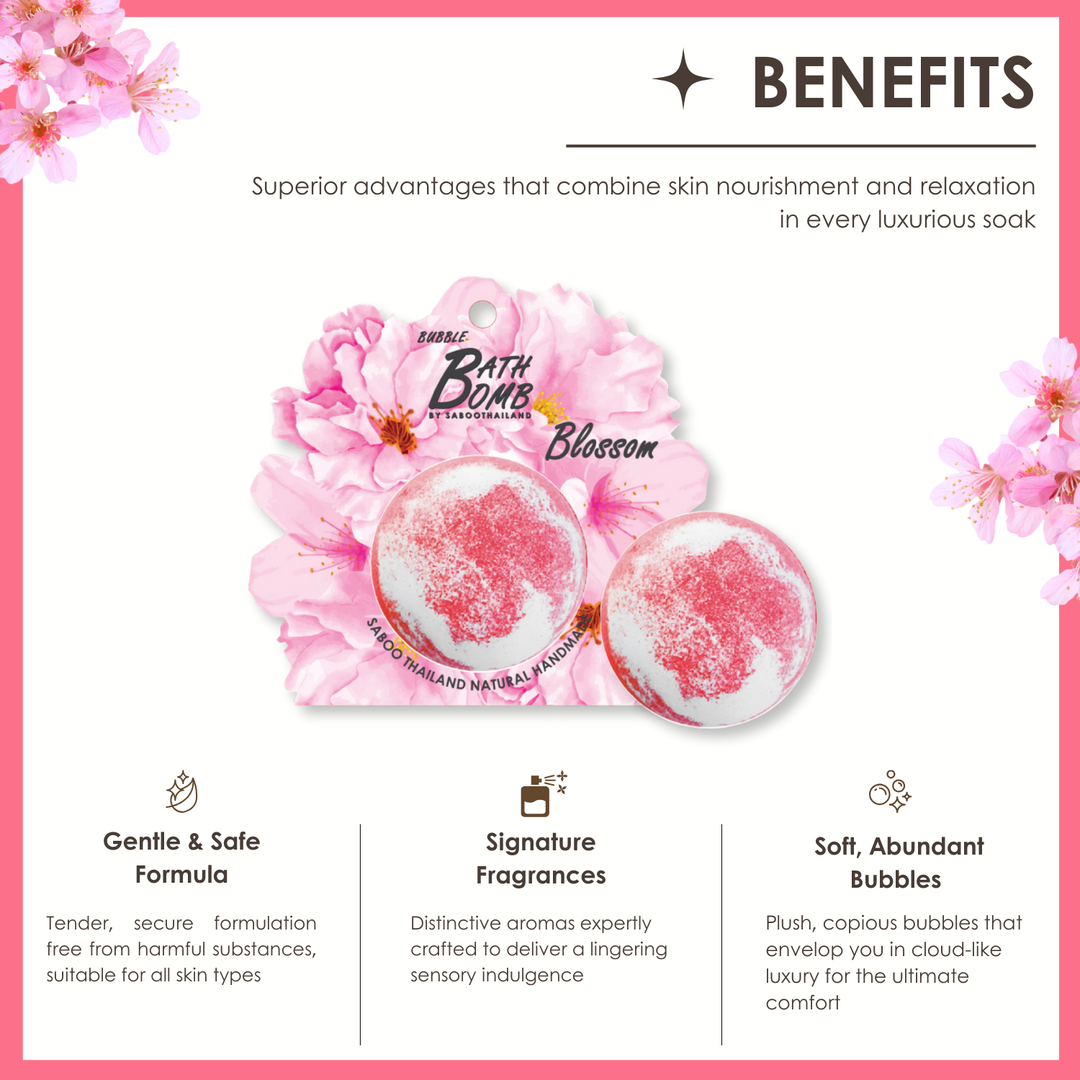 Bubble Bath Bomb - Flower Package - 150g - Blossom
