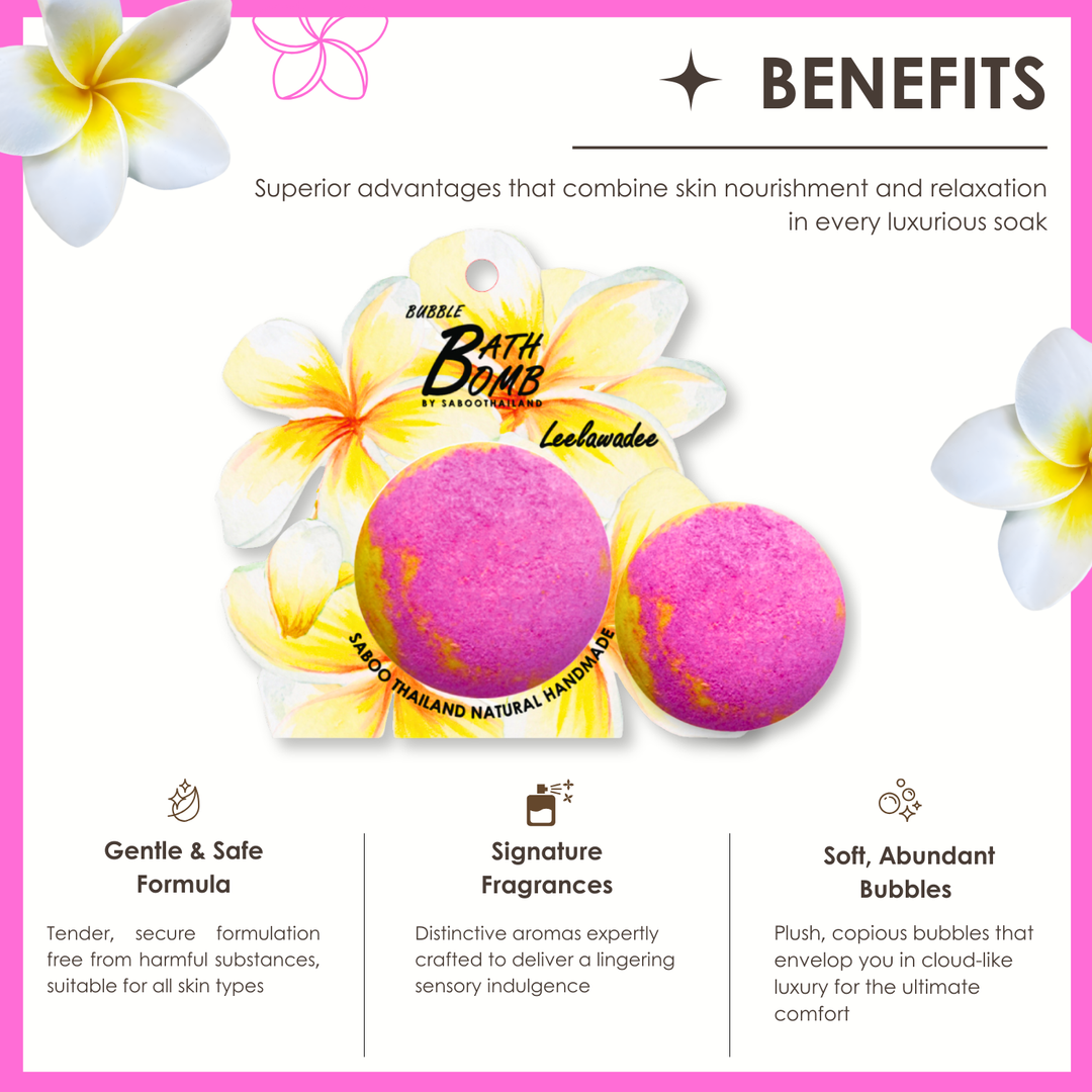 Bubble Bath Bomb - Flower Package - 150g - Leelawadee