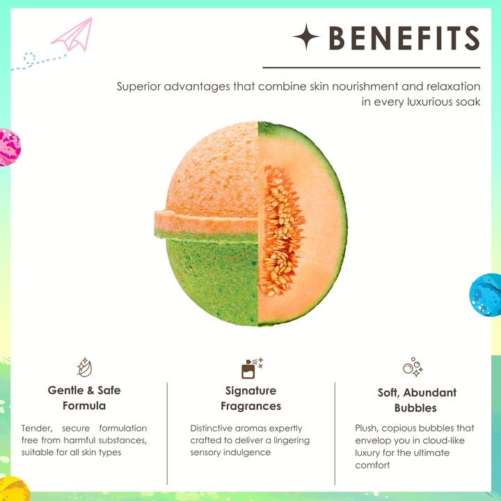Bubble Bath Bomb - 4PCS Easter Package - 150g - Melon