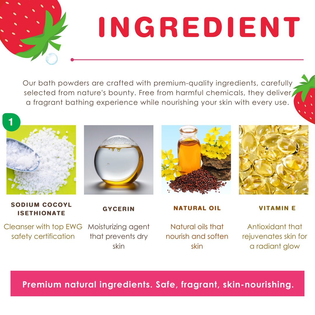 Bubble Bath Powder - 100g - Strawberry