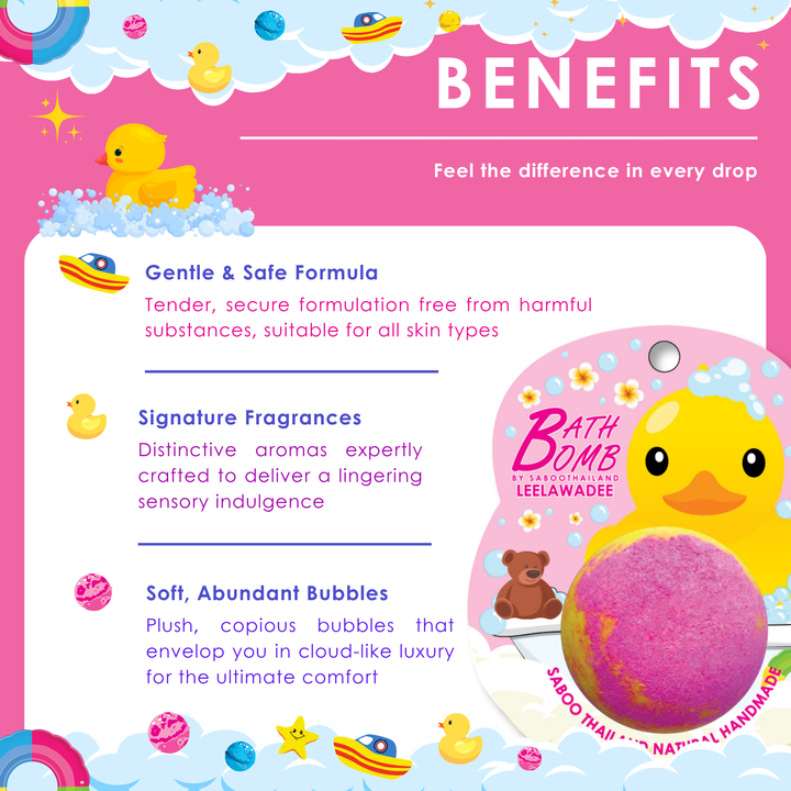 Bubble Bath Bomb - Duck Package - 150g - Leelawadee