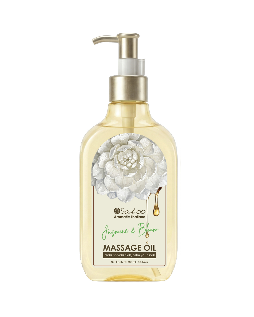 SABOO MASSAGE OIL - 300ML - กลิ่น JASMINE & BLOOM
