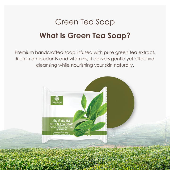 Glycerine Soap - Plastic Package - 100g - Green Tea