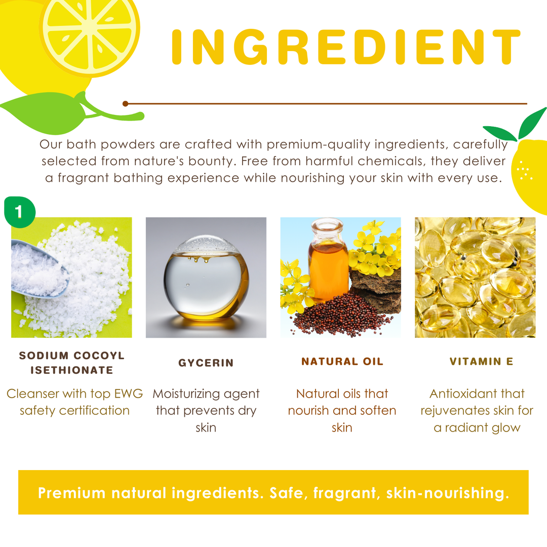 Bubble Bath Powder - 100g - Lemon