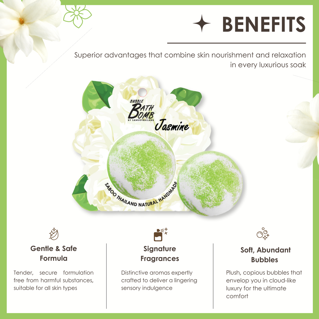 Bubble Bath Bomb - Flower Package - 150g - Jasmine