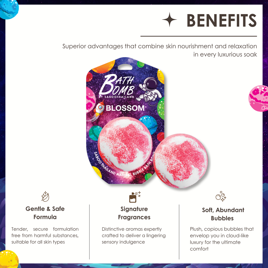 Bubble Bath Bomb - Space Package - 150g - Blossom