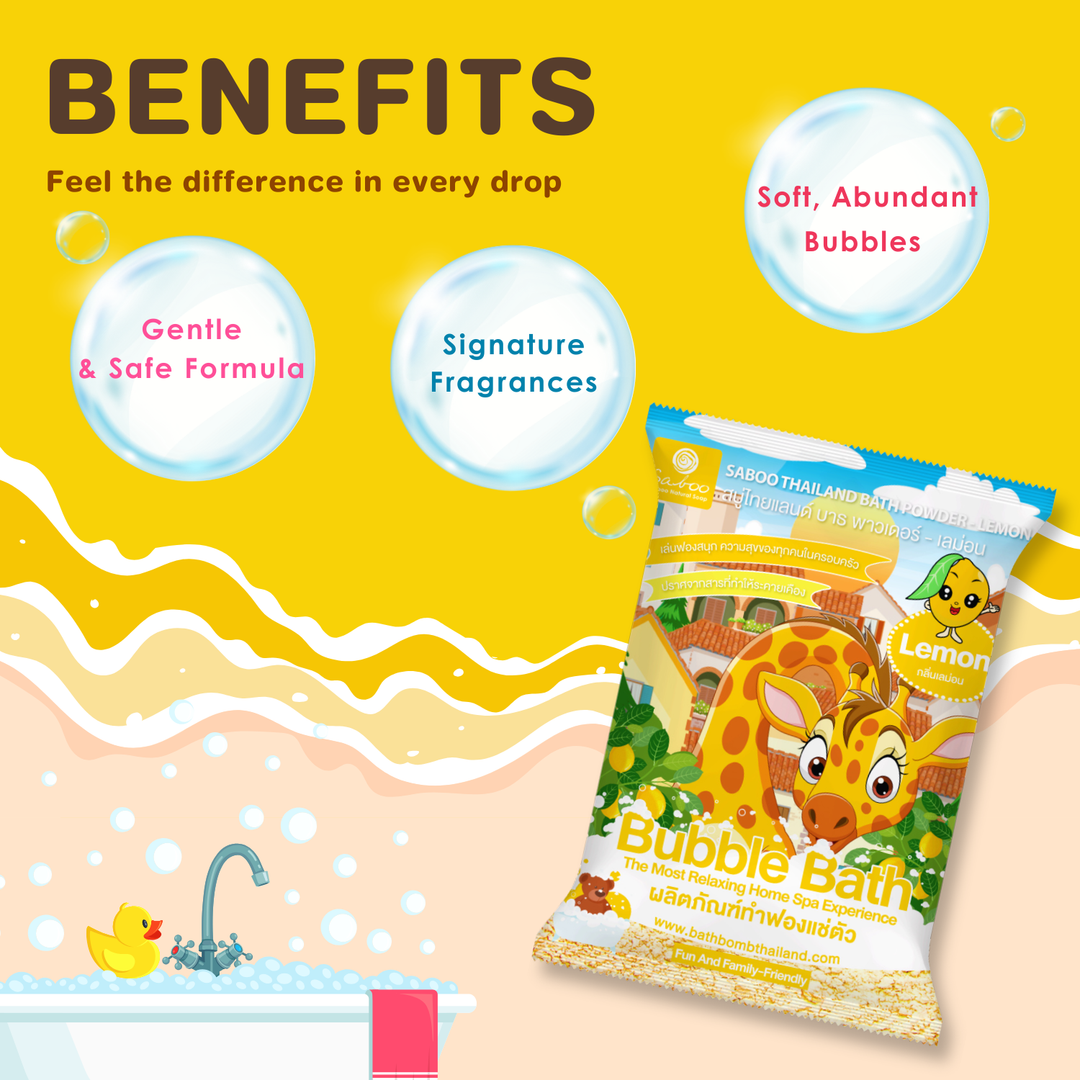 Bubble Bath Powder - 100g - Lemon