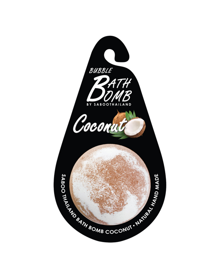 Bubble Bath Bomb - Black Package - 150g - Coconut