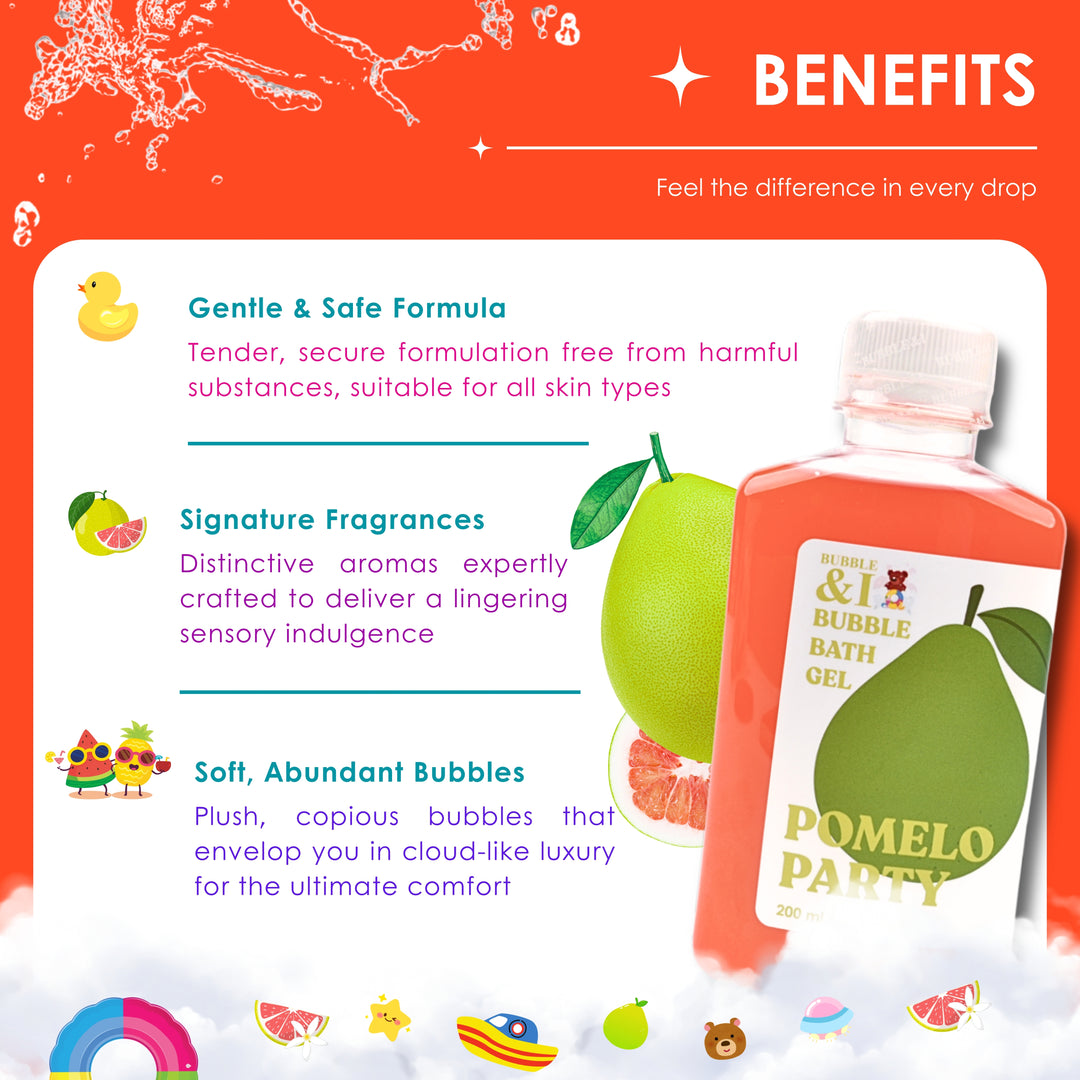 Bubble Bath Gel - 250 ml - Pomelo Party