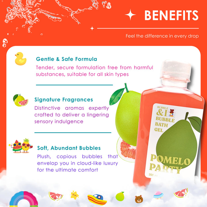 Bubble Bath Gel - 250 ml - Pomelo Party