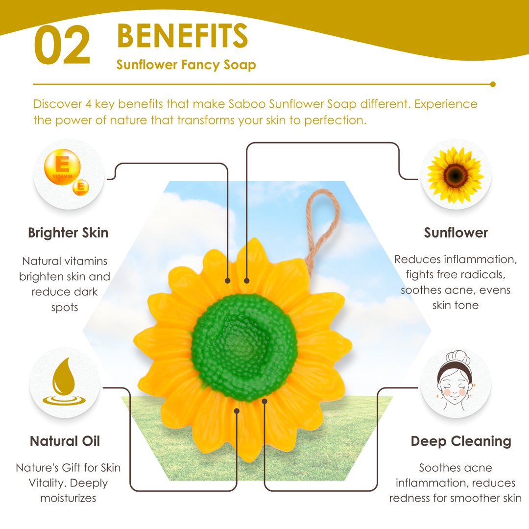 Natural Fancy Soap - 100g - Sunflower