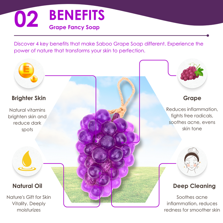 Natural Fancy Soap - Grape