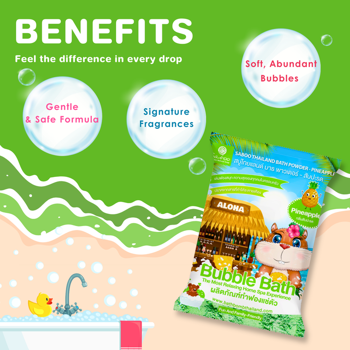 Bubble Bath Powder - 100g - Pineapple