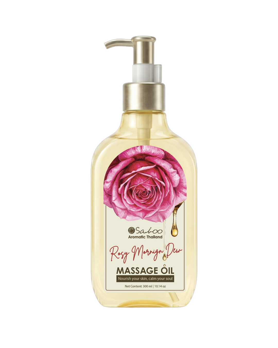 SABOO MASSAGE OIL - 300ML - กลิ่น ROSY MORNING DEW