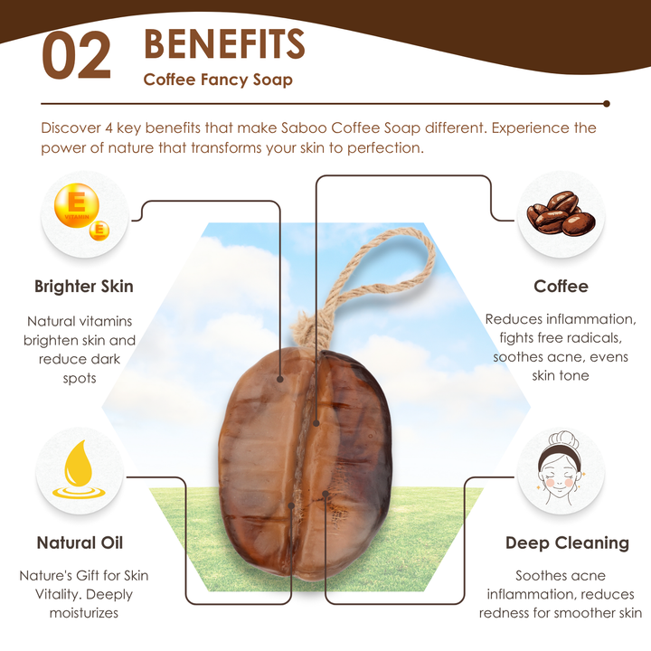 Natural Fancy Soap - 100g - Coffee