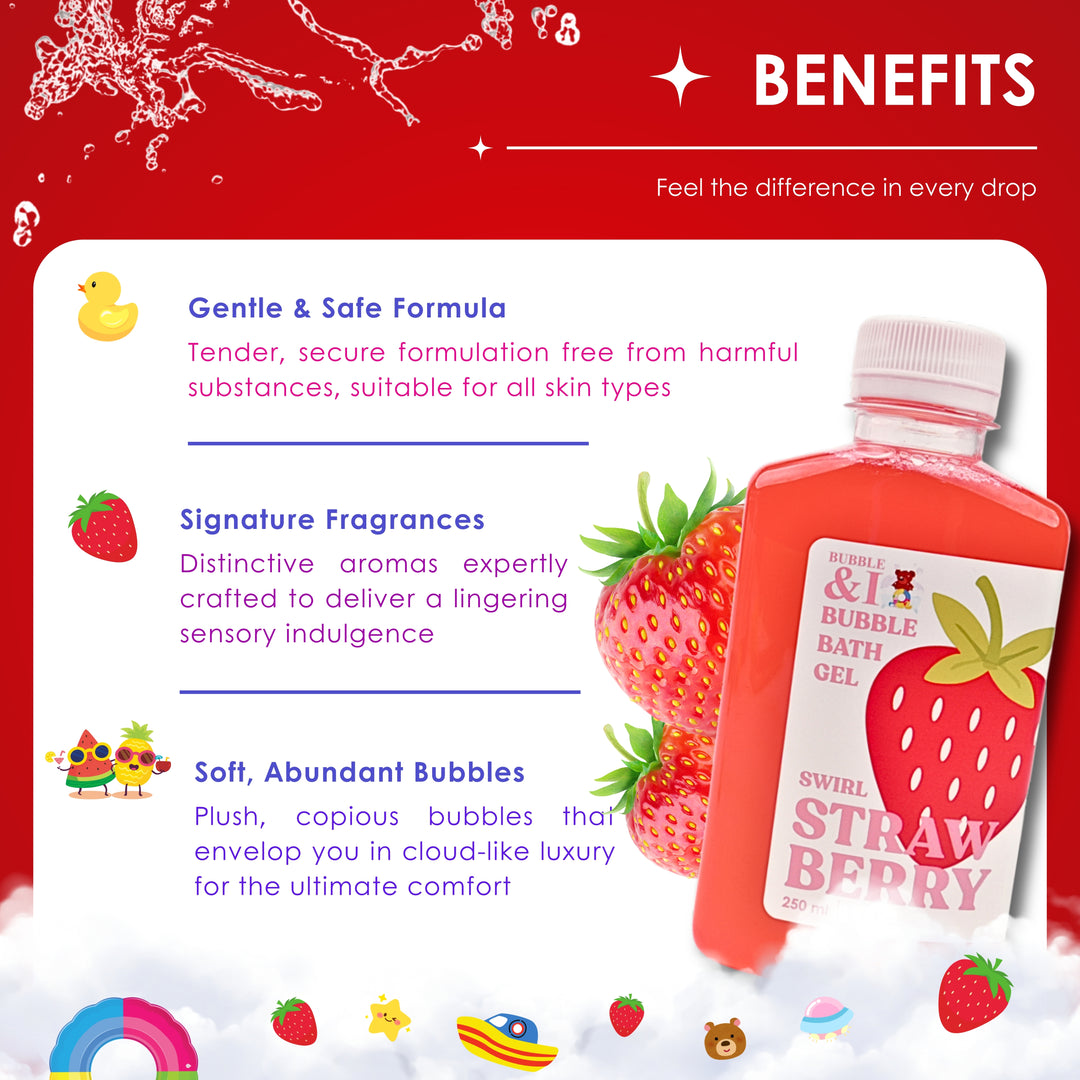 Bubble Bath Gel - 250 ml - Strawberry