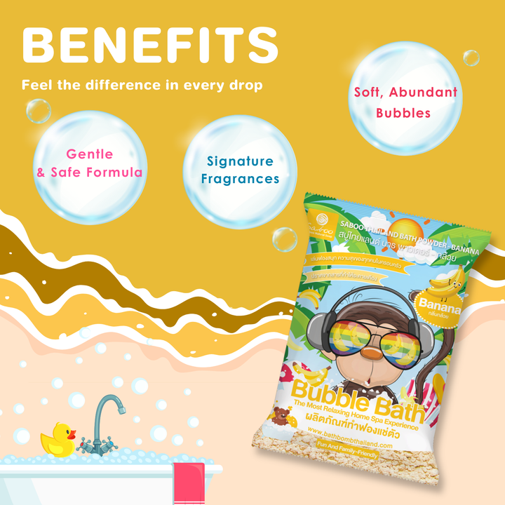 Bubble Bath Powder - 100g - Banana