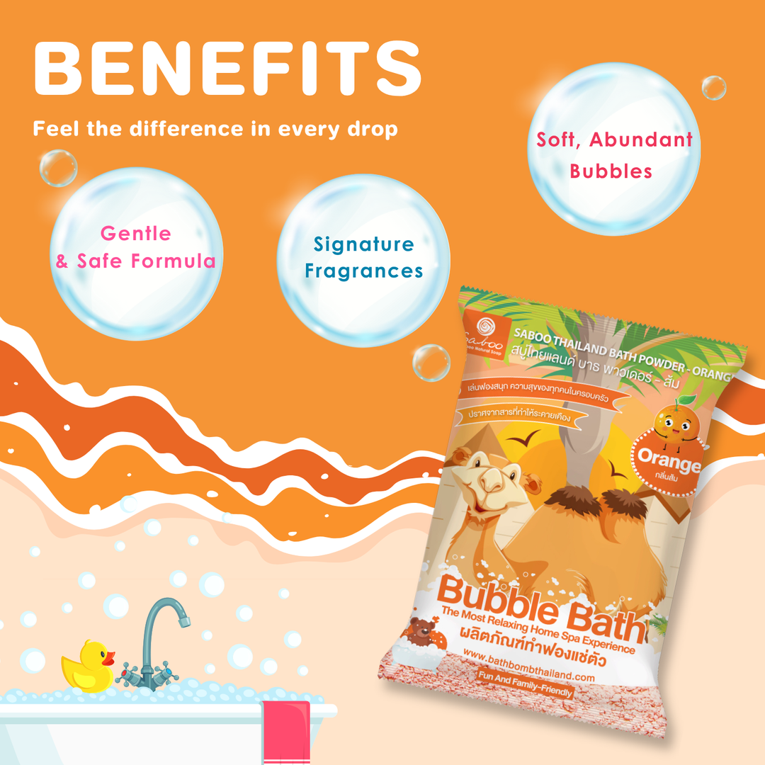 Bubble Bath Powder - 100g - Orange