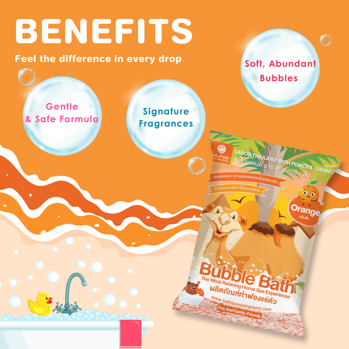 Bubble Bath Powder - 100g - Orange