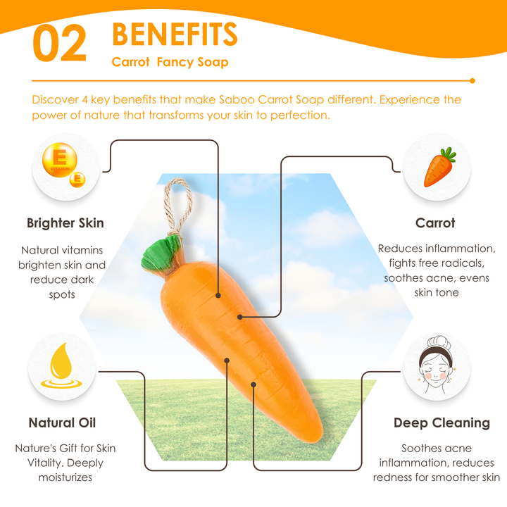Natural Fancy Soap - Carrot