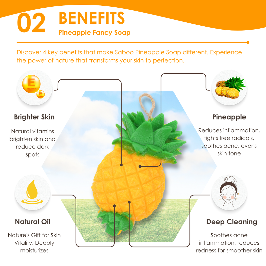 Natural Fancy Soap - Pineapple B