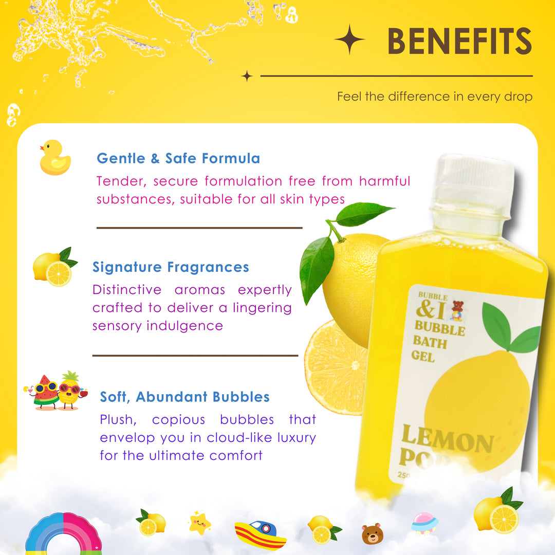 Bubble Bath Gel - 250 ml - Lemon pop
