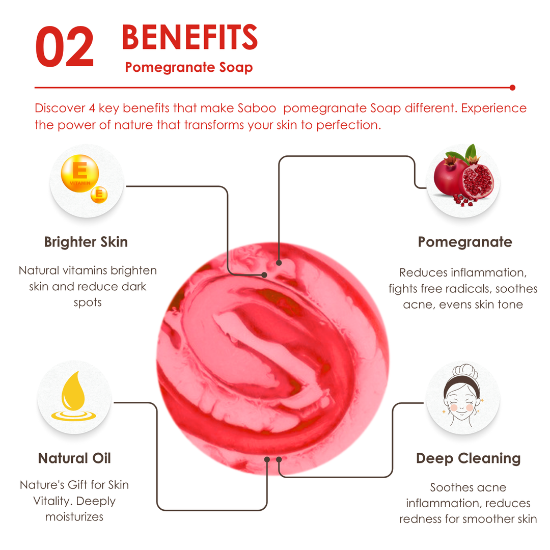 Premium Soap - Black Box Package - 100g - Pomegranate