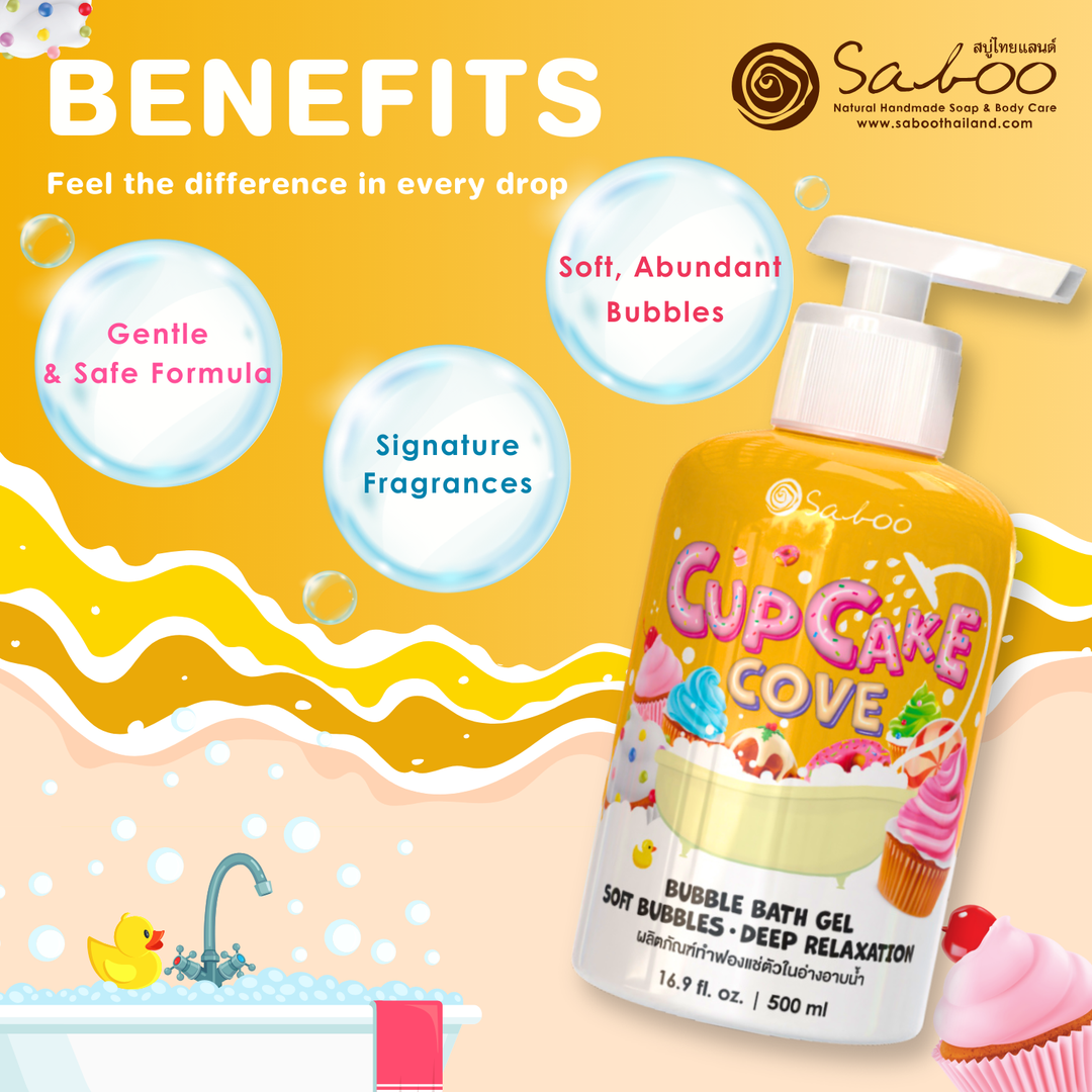 Bubble Bath Gel - 500ml - Cup Cake Cove