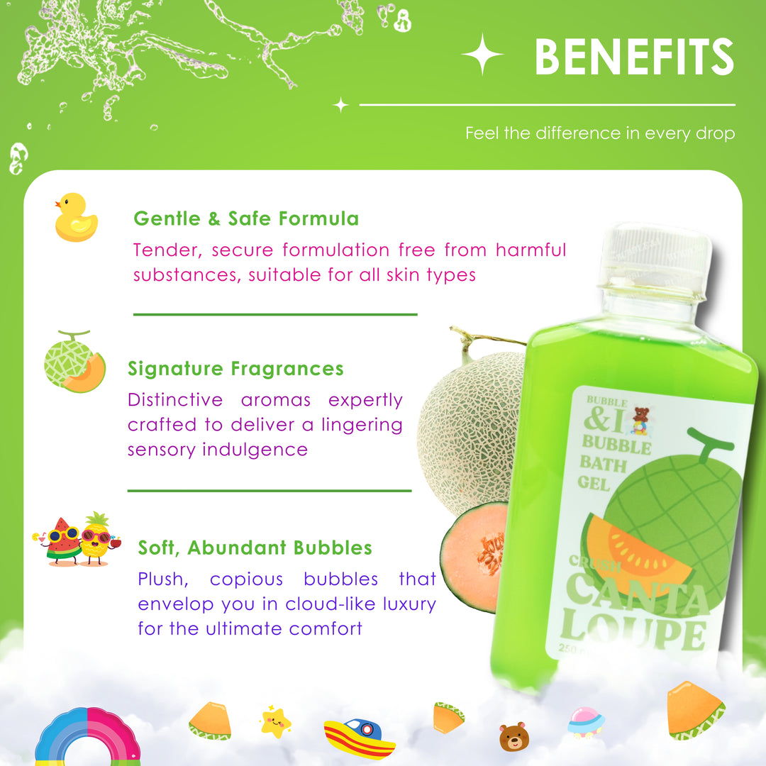 Bubble Bath Gel - 250 ml - Cantaloupe