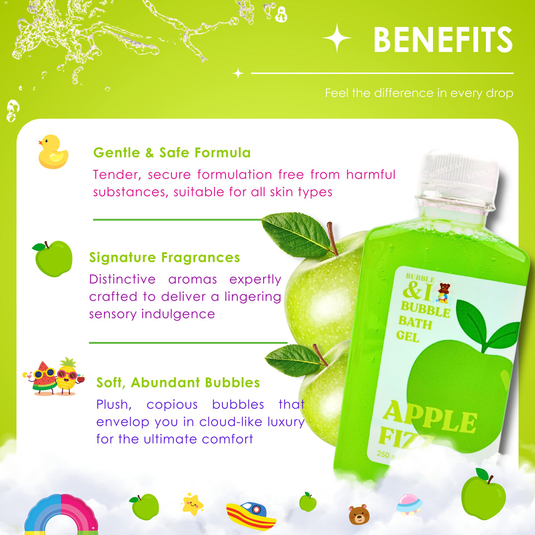 Bubble Bath Gel - 250 ml - Apple Fizz