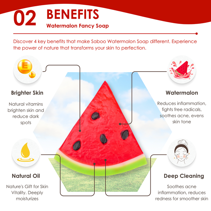 Natural Fancy Soap - Watermelon