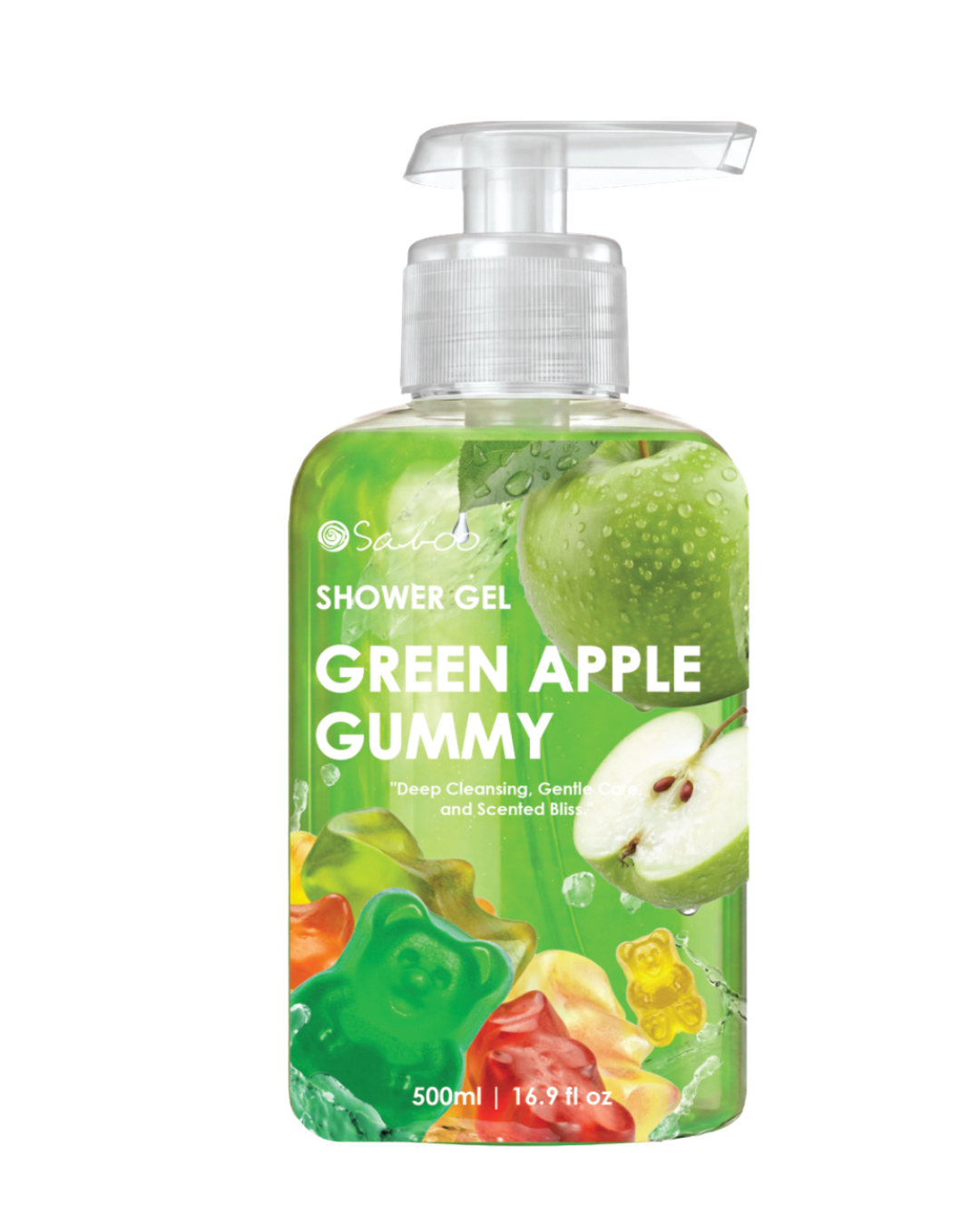 SHOWER GEL 500ML - GREEN APPLE GUMMY