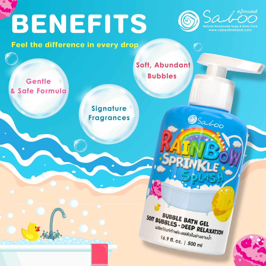 Bubble Bath Gel - 500ml - Rainbow Sprinkle Splash