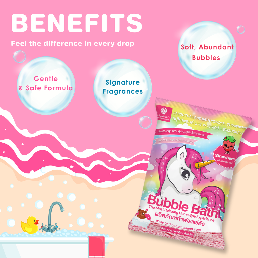Bubble Bath Powder - 100g - Strawberry