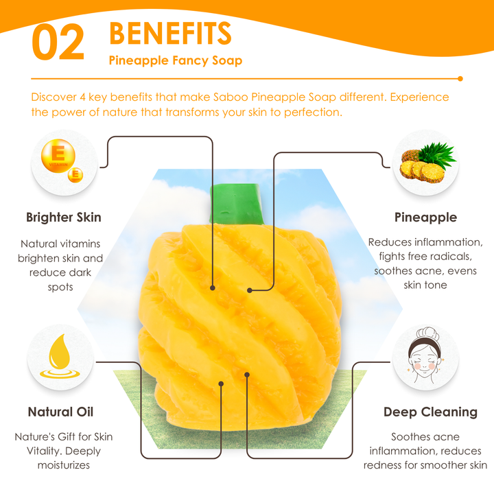 Natural Fancy Soap - Pineapple A
