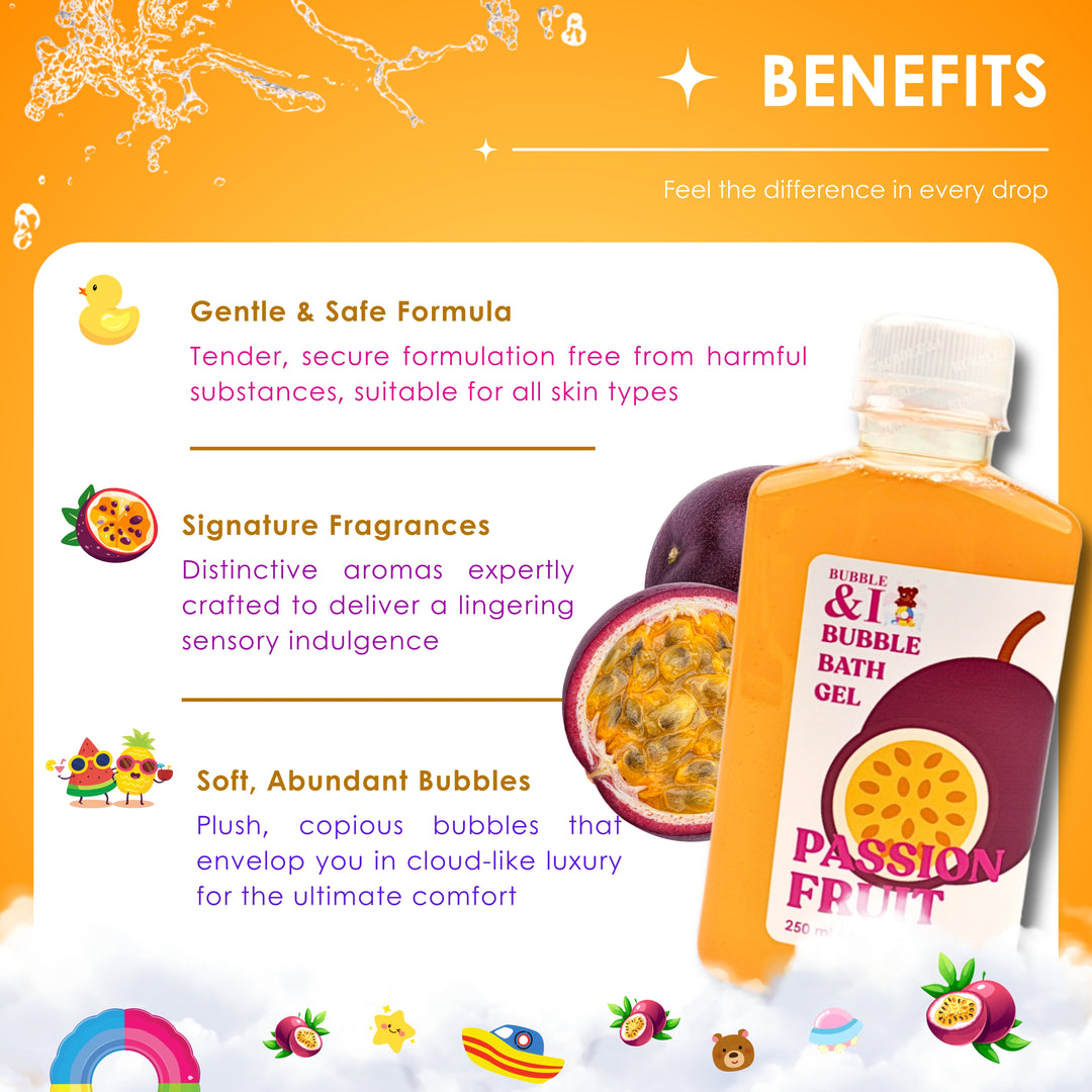 Bubble Bath Gel - 250 ml - Passion Fruit