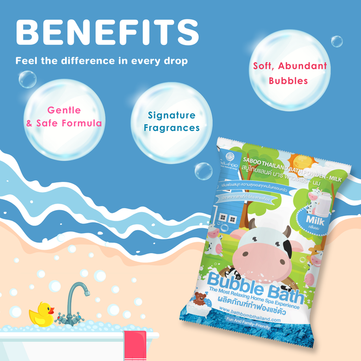 Bubble Bath Powder - 100g - Milk