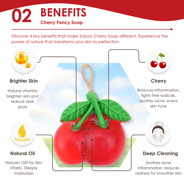 Natural Fancy Soap - 100g - Cherry