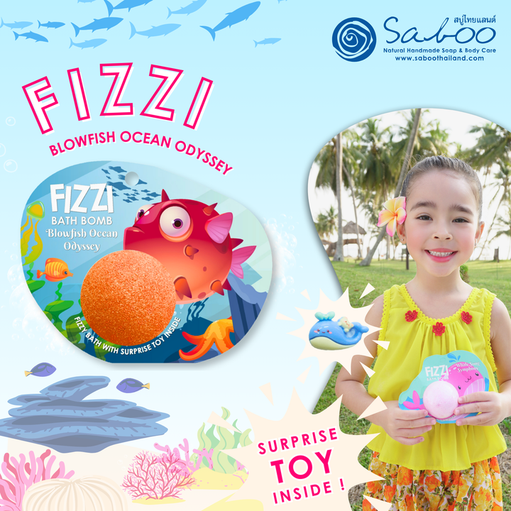Fizzy Bath Bomb - Sea Animal Package  -100g  - Blowfish Ocean Odyssey
