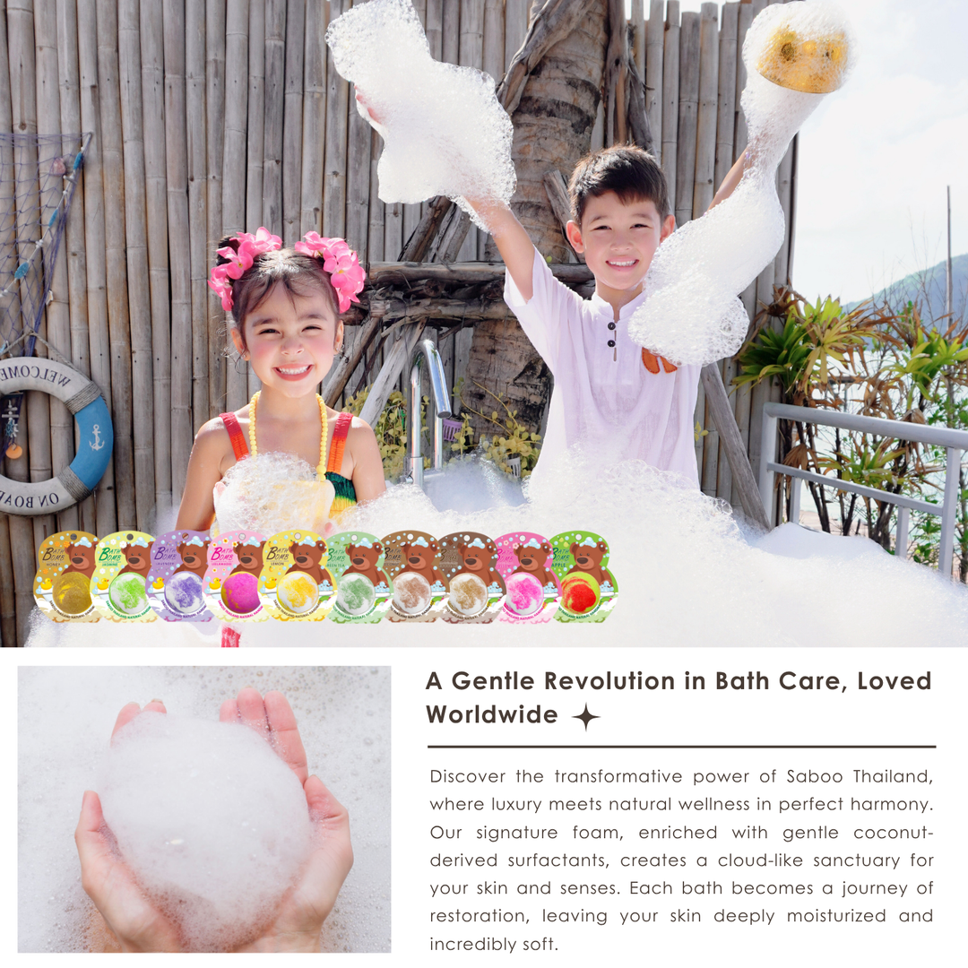 Bubble Bath Bomb - Bear Package - 150g - Coconut