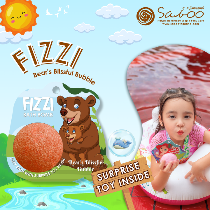 Fizzy Bath Bomb - Jungle Package - 100g - Bear's Blissful Bubble