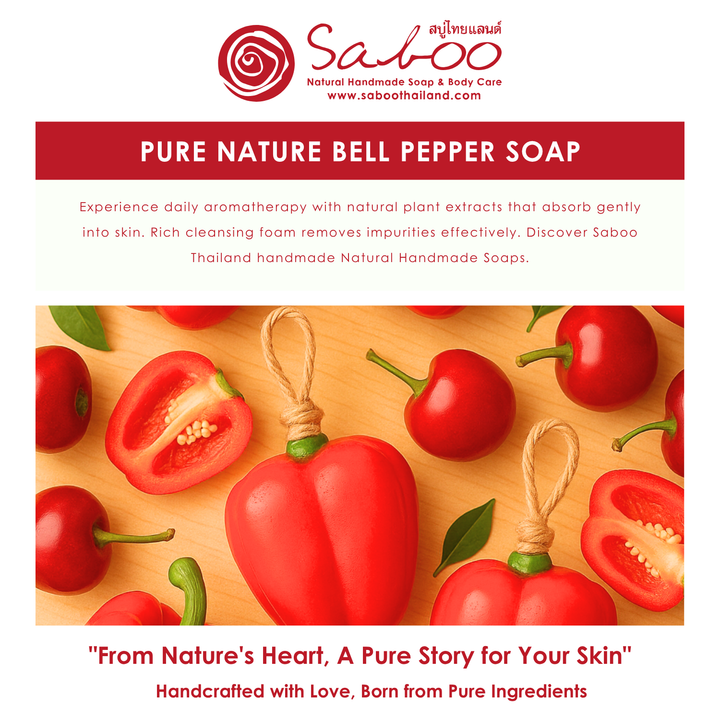 Natural Fancy Soap - Red Bell Pepper
