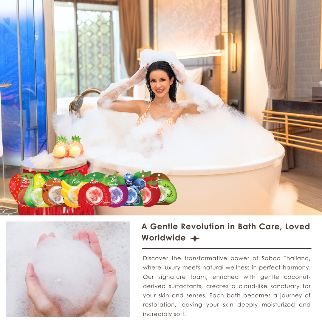 Bubble Bath Bomb - Fruit Package - 150g - Lychee