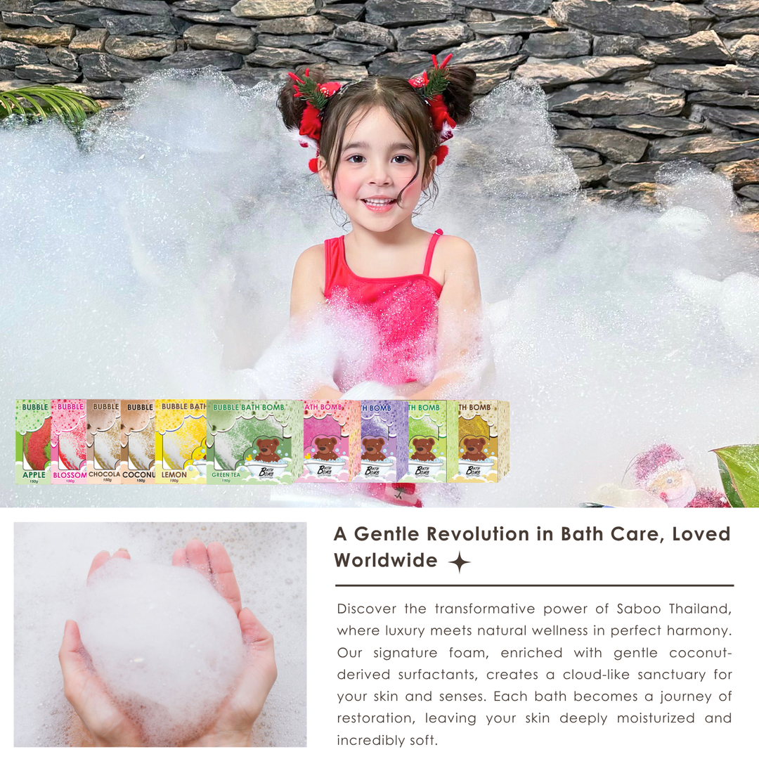 Bubble Bath Bomb - Box Package - 150g - Lemon